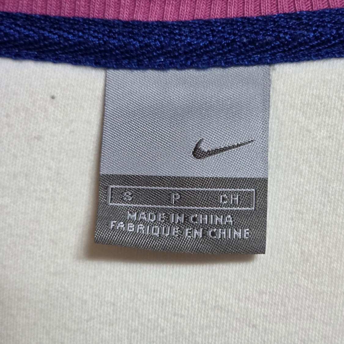 00'S 나이키 화이트 핑크 걸즈 코튼 집업  상품이미지8