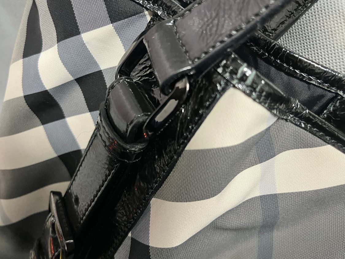 버버리 체크 토트백 정품 35x40 상품이미지8