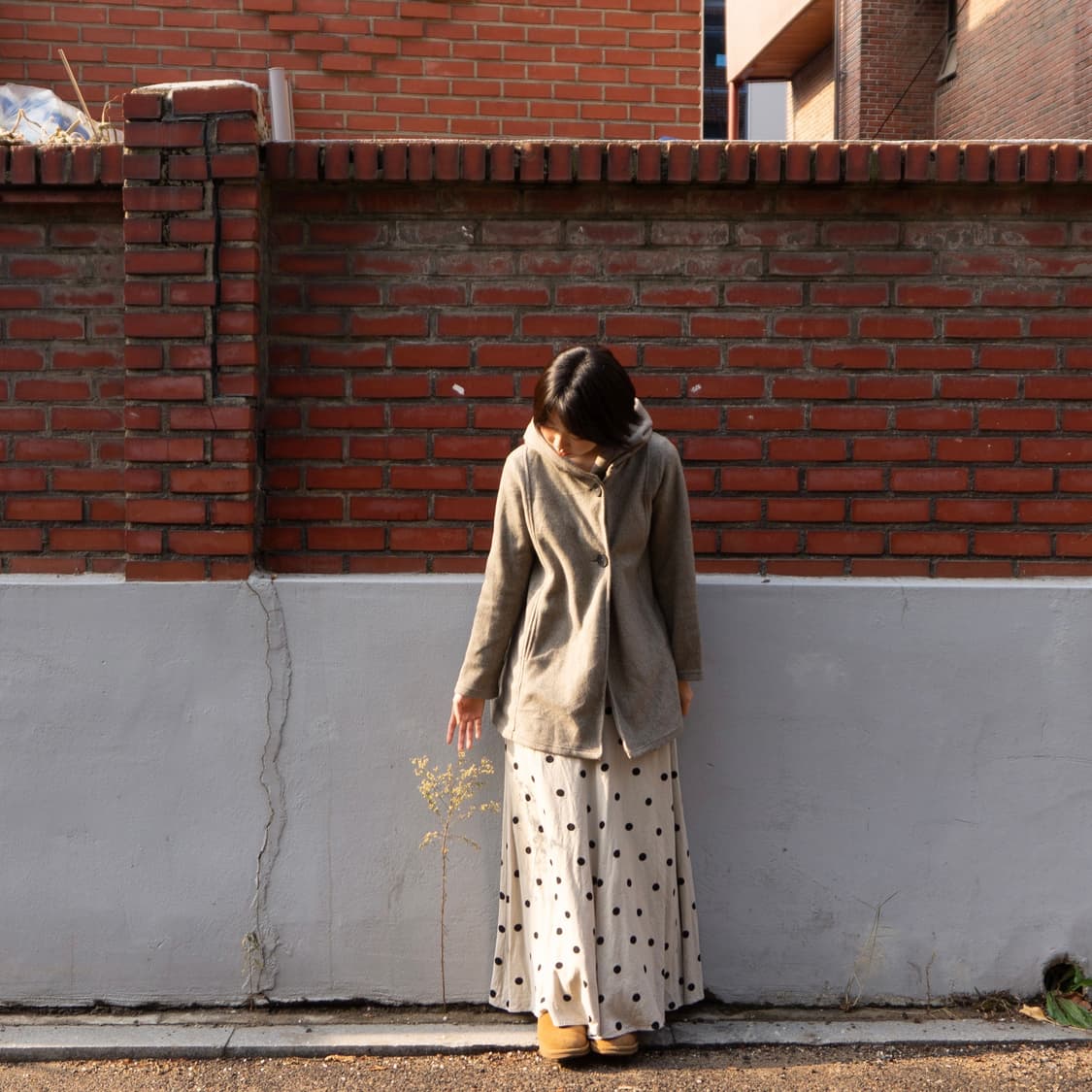 밀크 도트 롱 플레어 스커트 상품이미지9