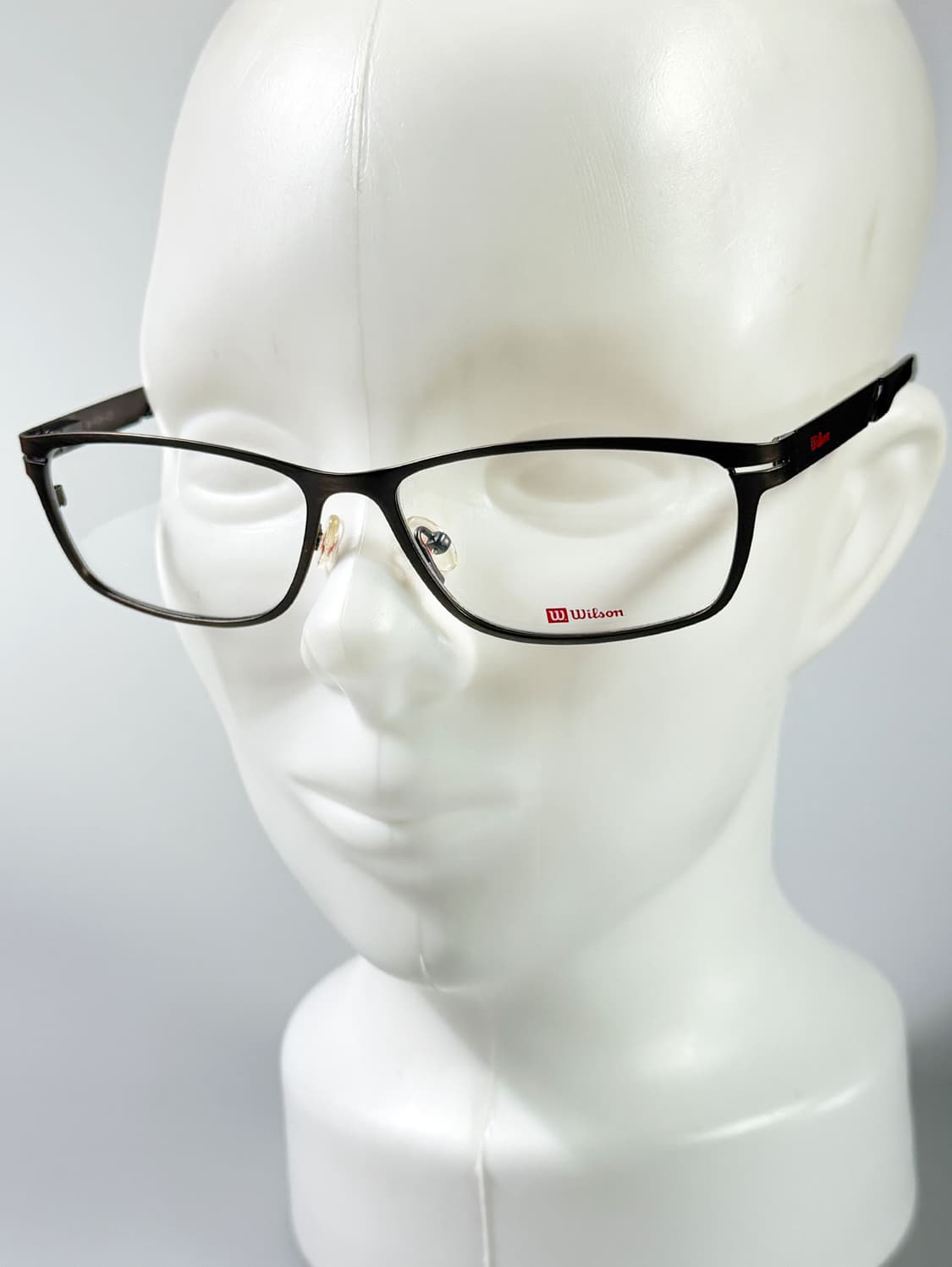90s WILSON 다크 그레이 메탈릭 스퀘어 빈티지 안경 상품이미지8