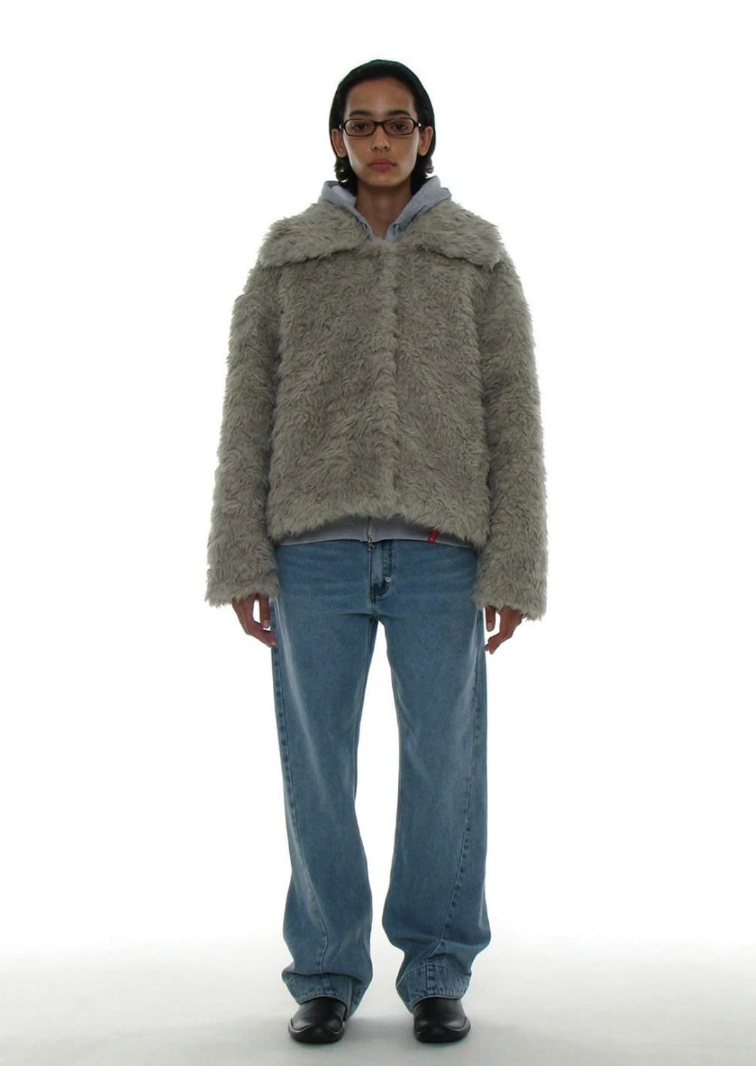 파르티멘토 우먼 퍼코트 퍼자켓 라이트 그레이 상품이미지2