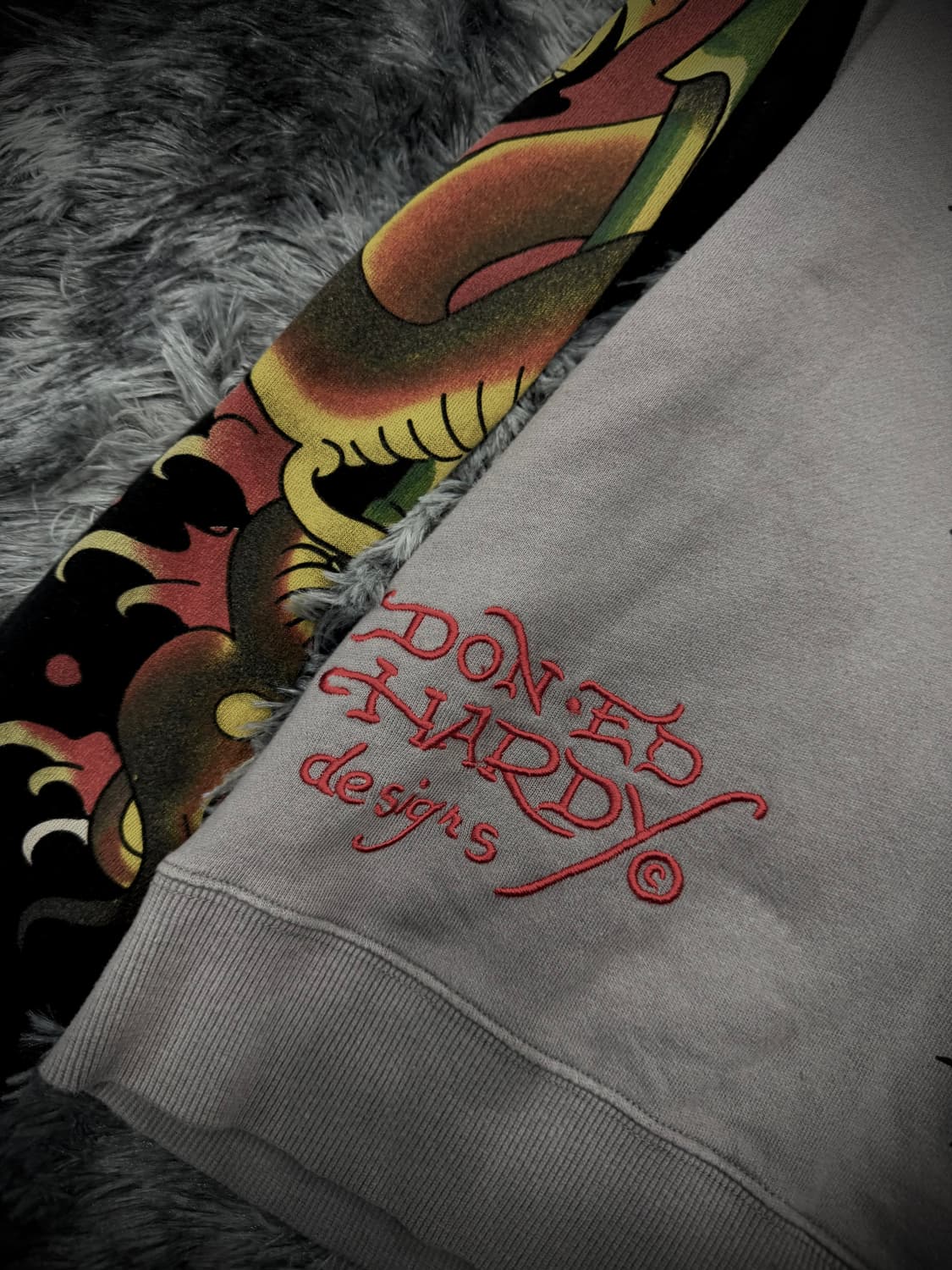 Ed Hardy 올드스쿨 그래픽 스웻 집업 상품이미지8