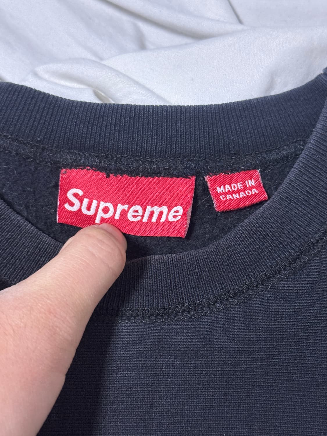 00s 슈프림 스컬 로고 리버스위브 스웨트셔츠 올드 슈프림 상품이미지5