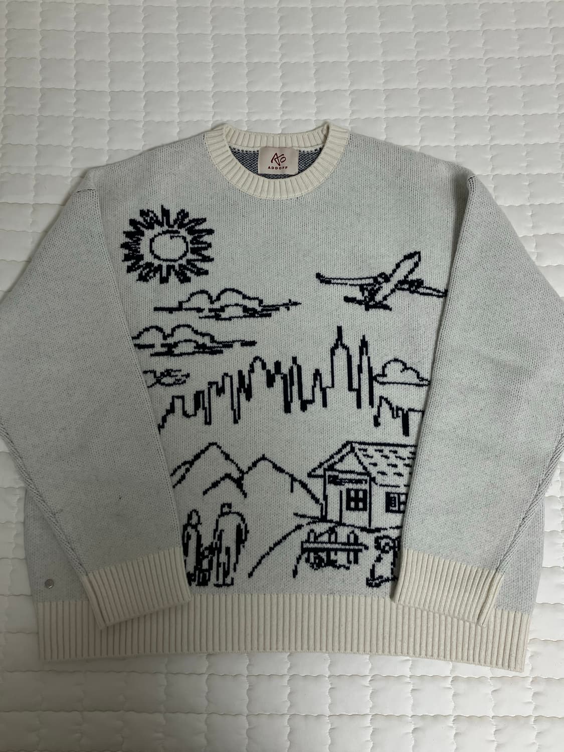 애드오프 크레용 스케치 니트 L  상품이미지1