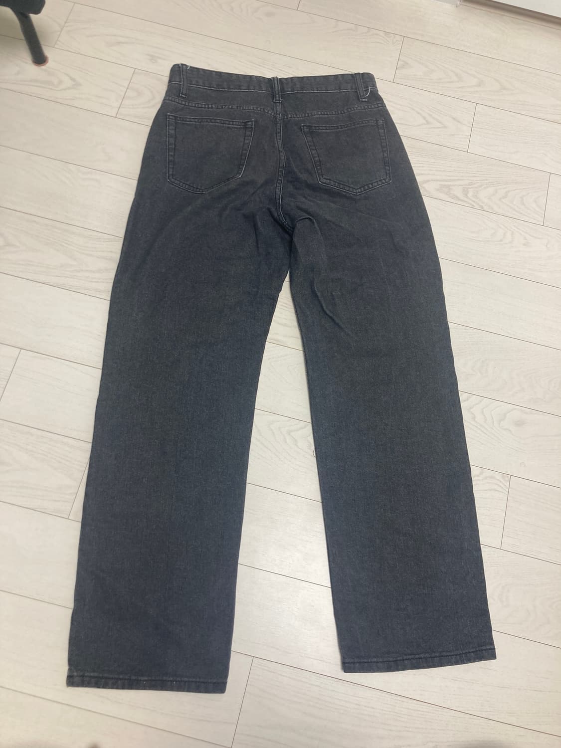 흑청 데님 와이드 팬츠 상품이미지2