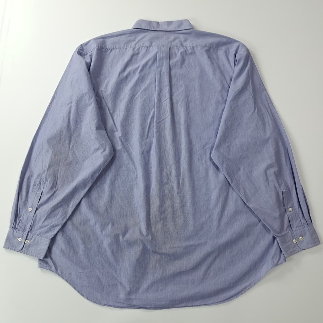 CJ516 2XL 폴로 빅사이즈 90s 홍콩판 블루 핀스트라이프 셔츠  상품이미지6