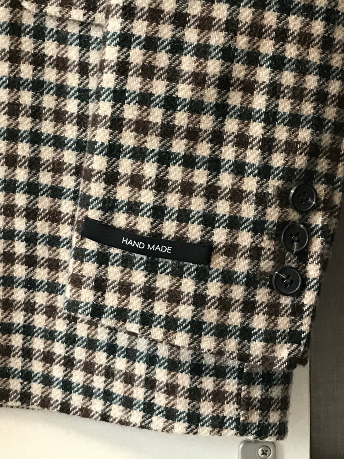 빈티지 체크코트 상품이미지3