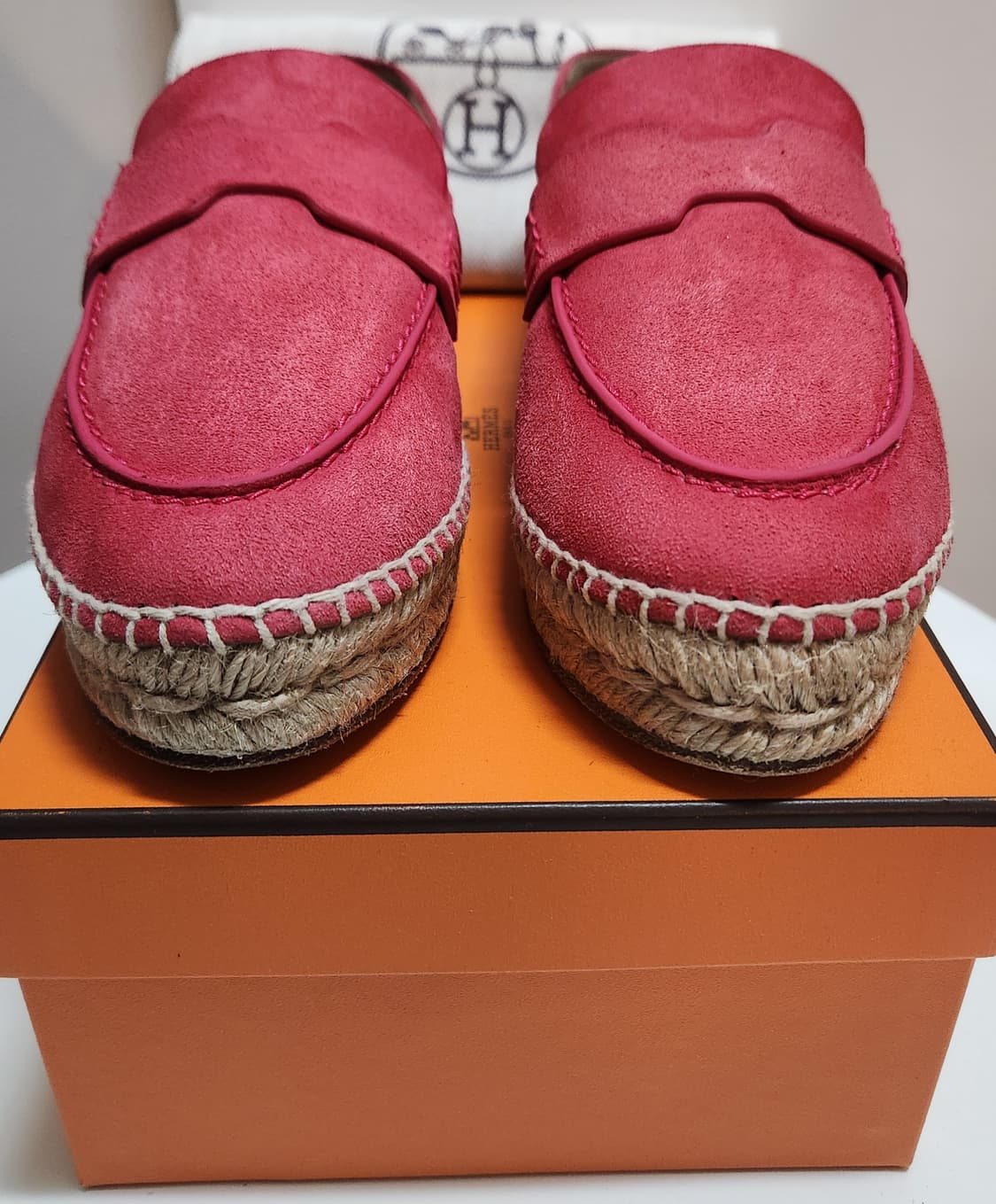 [정품]에르메스 로퍼 에스파듀 스웨이드 에스파드리유 언박싱 35 한정판  상품이미지5