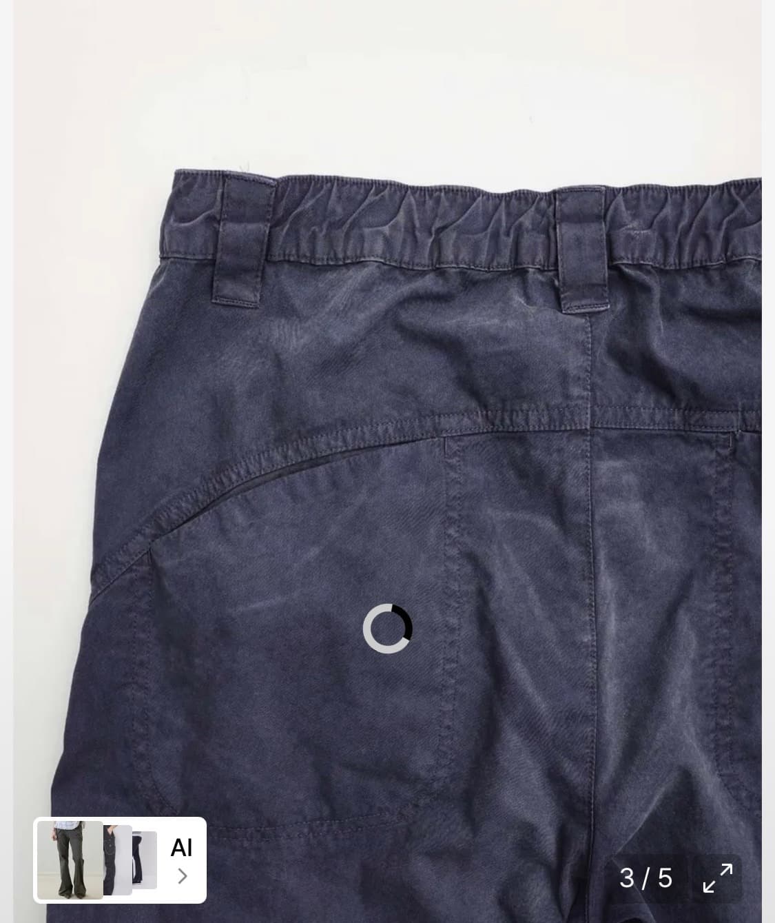 어드벤처 다이드 부츠컷 팬츠 (퍼플 차콜) 상품이미지3