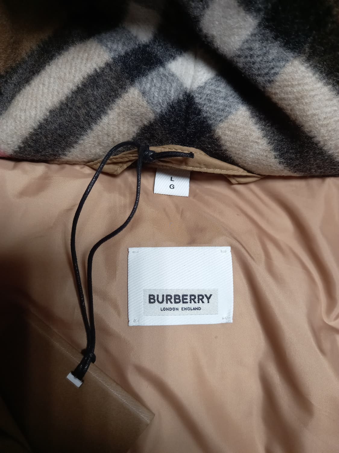 버버리  남성 패딩  카멜 L(실용100~105)  상품이미지3