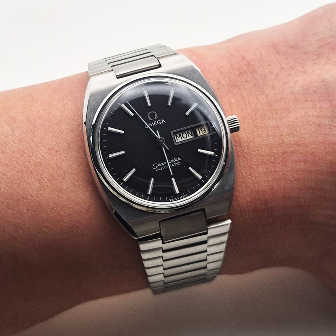 오메가 씨마스터 고구마 오토매틱 빈티지 시계 블랙판 상품이미지1