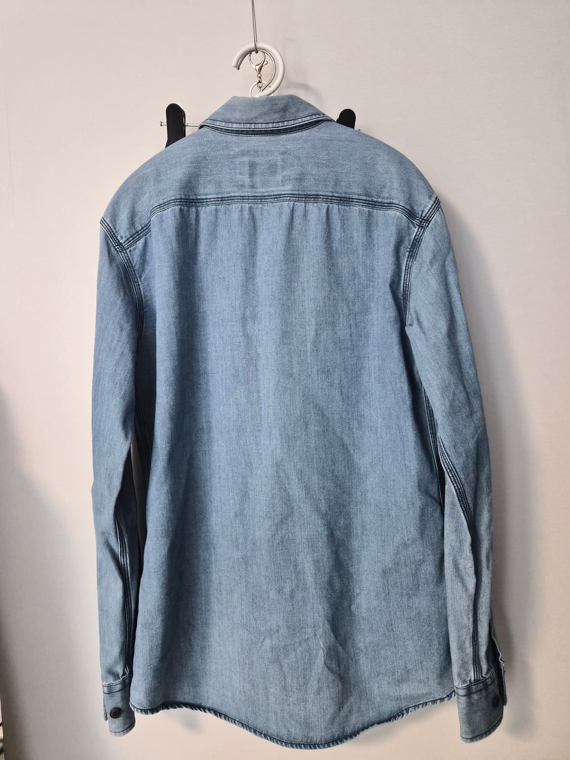 라코스테(LACOSTE) 슬림핏 데님 셔츠 상품이미지6