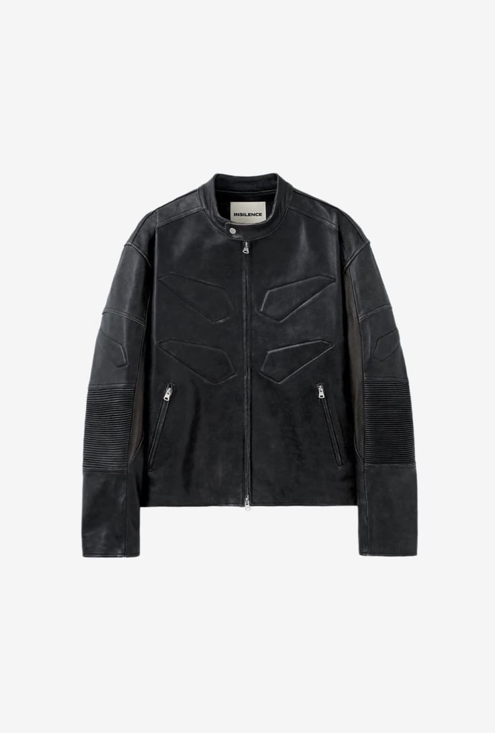 인사일런스 앰보 바이크 레더 자켓 상품이미지3
