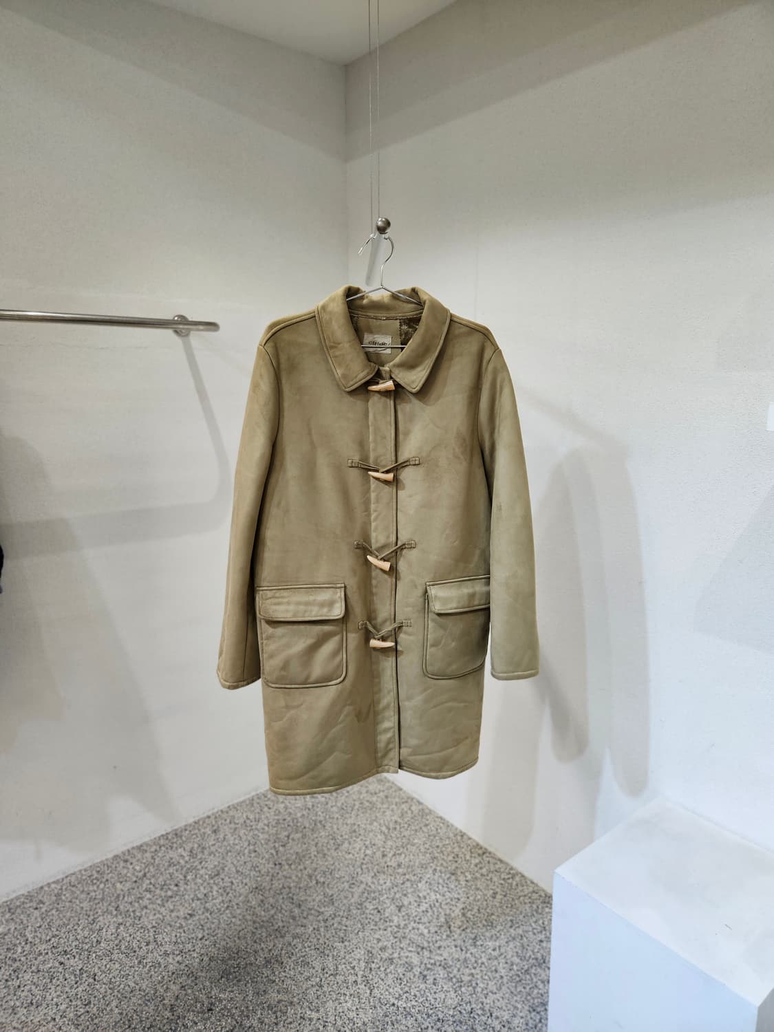 스웨이드 더플 코트 상품이미지1