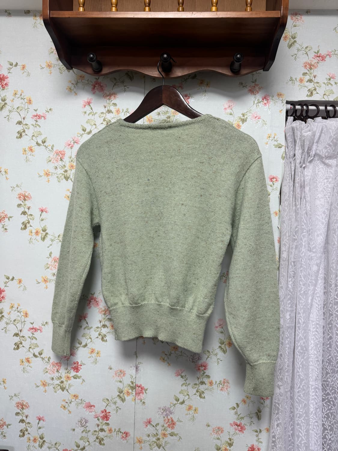 그린 크롭 니트 상품이미지2