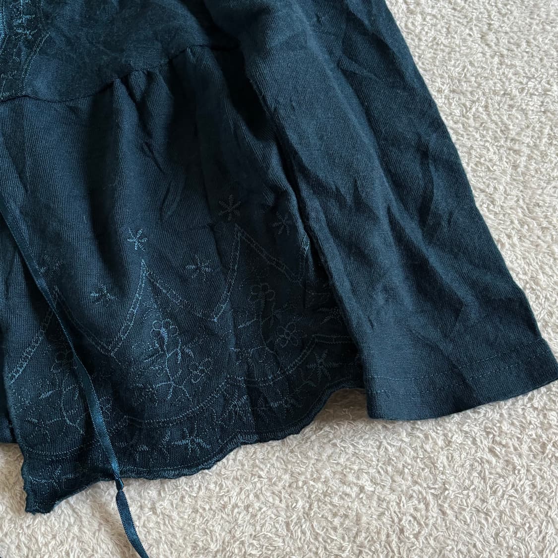 일본빈티지 turtledove 레이스 자수 포인트 가디건 상품이미지3