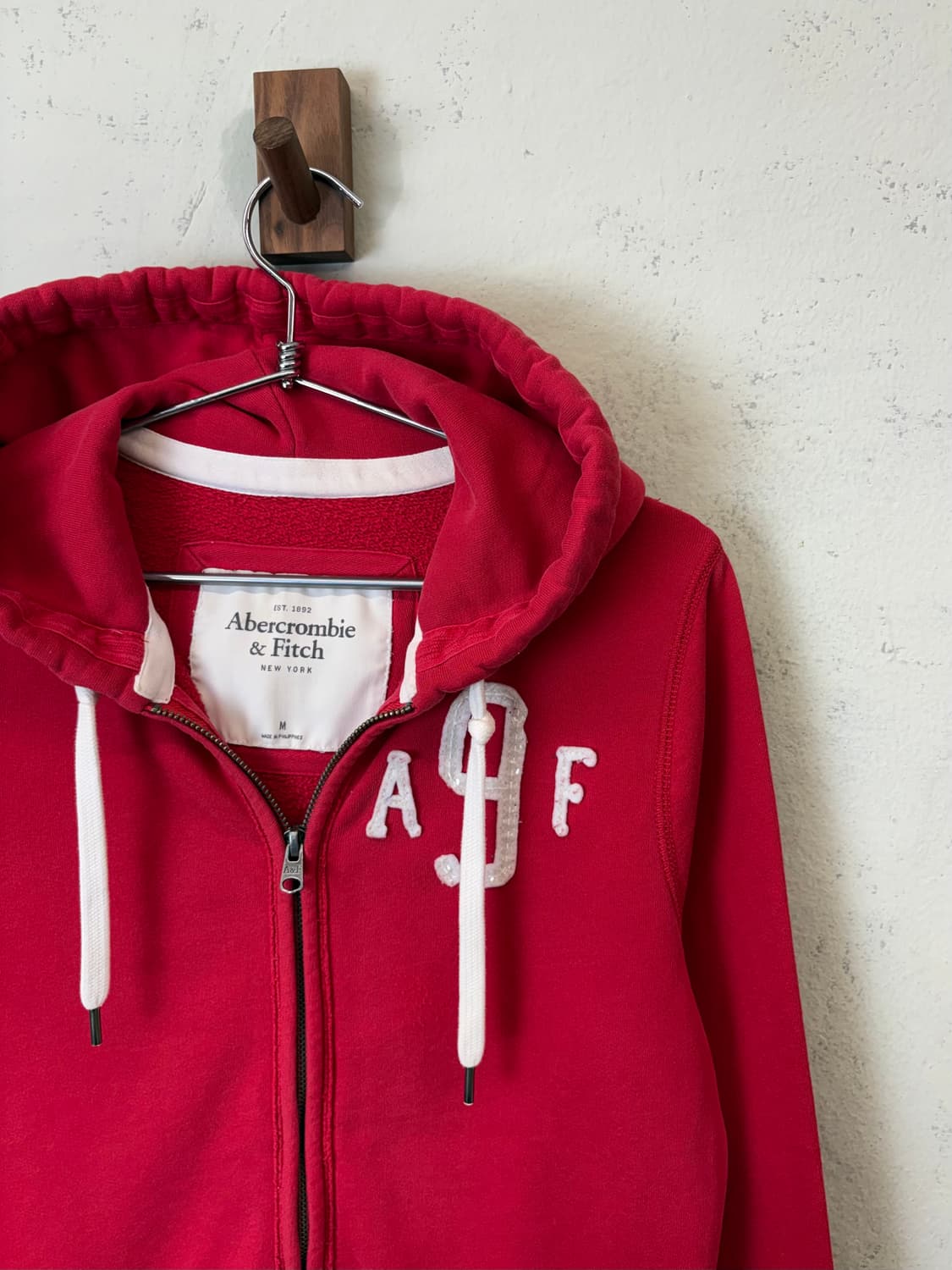 아베크롬비 후드집업 레드 상품이미지2