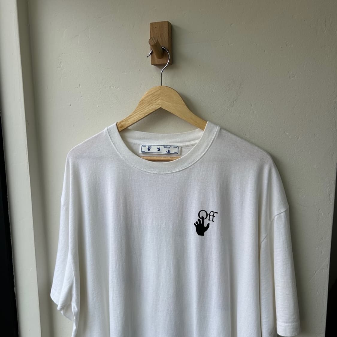 16466 - 오프화이트 마커 반팔 티셔츠 상품이미지1