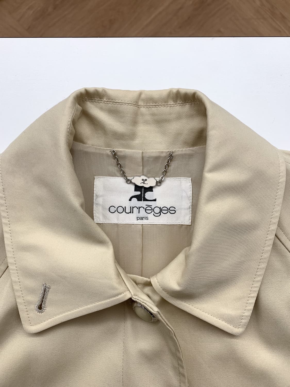 꾸레쥬 싱글 트렌치 코트 90  상품이미지8