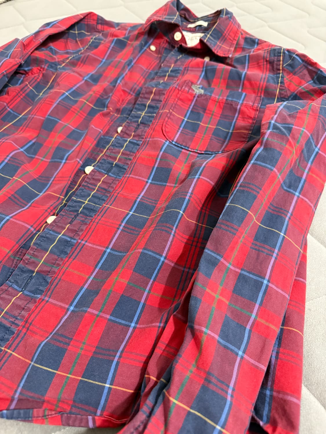 아베크롬비 체크 셔츠 S  95  구재 상품이미지3