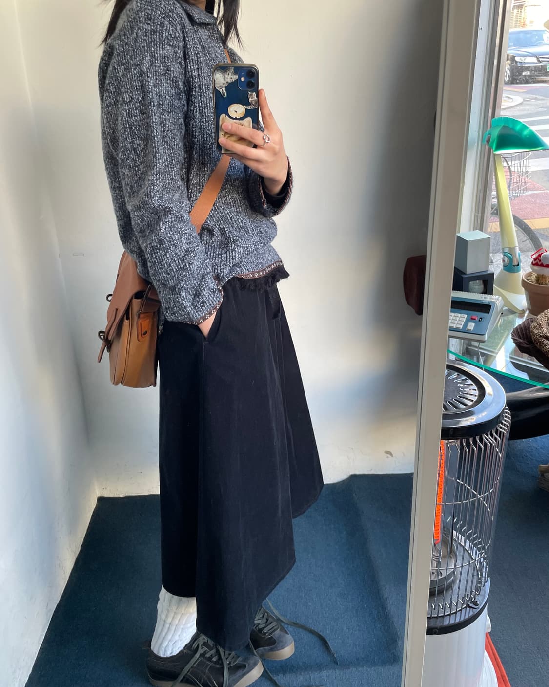 Buckle strap corduroy skirt 상품이미지7