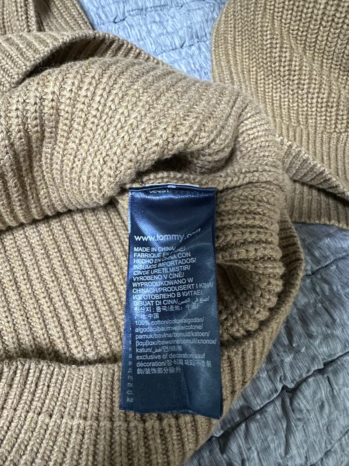 타미힐피거 브라운 니트 스웨터 상품이미지5