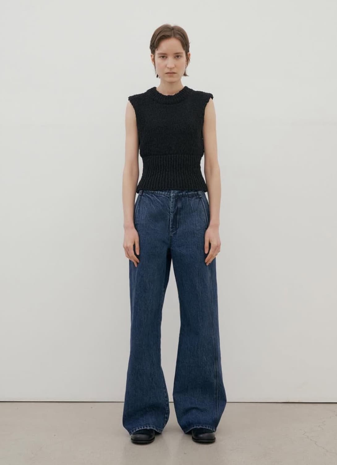 에핑글러 쉘 베스트 니트 블랙 상품이미지1