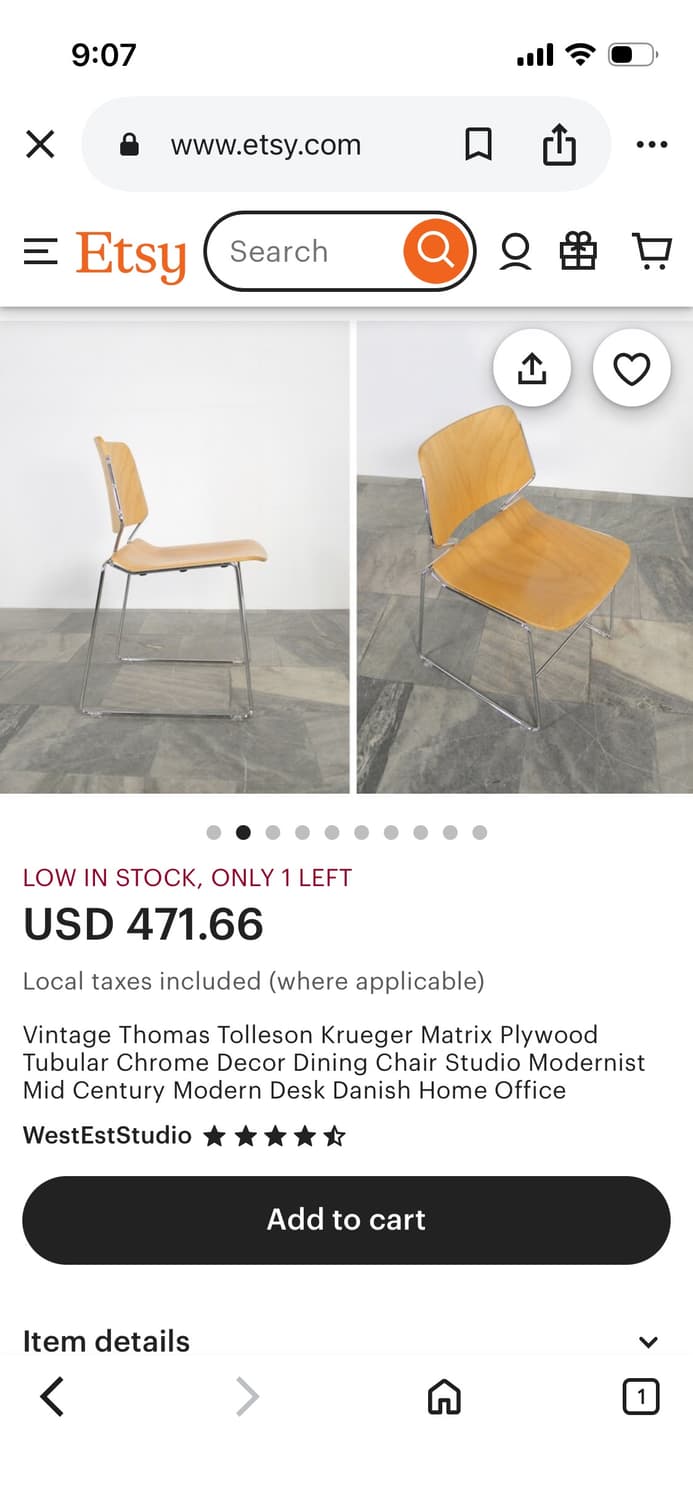 70s 빈티지 미드센츄리 매트릭스 우드 체어 상품이미지9