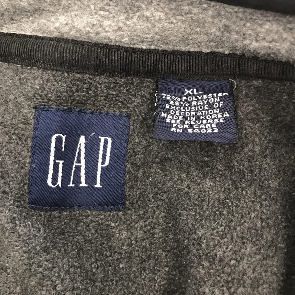 GAP 90s 올드갭 브이넥 플리스 [XL] 상품이미지5