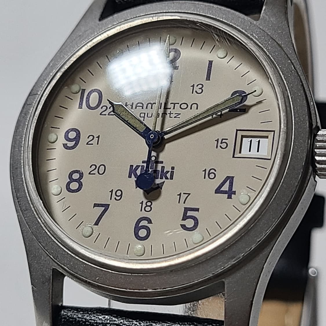 해밀턴 9797 카키필드 쿼츠 흰판 빈티지 시계 상품이미지4