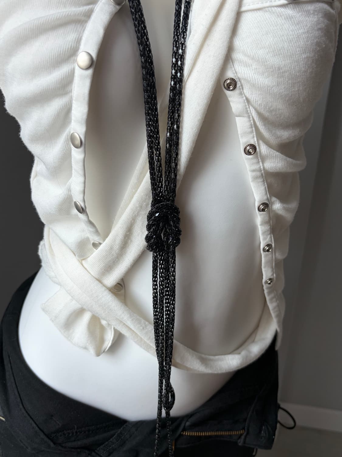 black button Necklace 상품이미지2