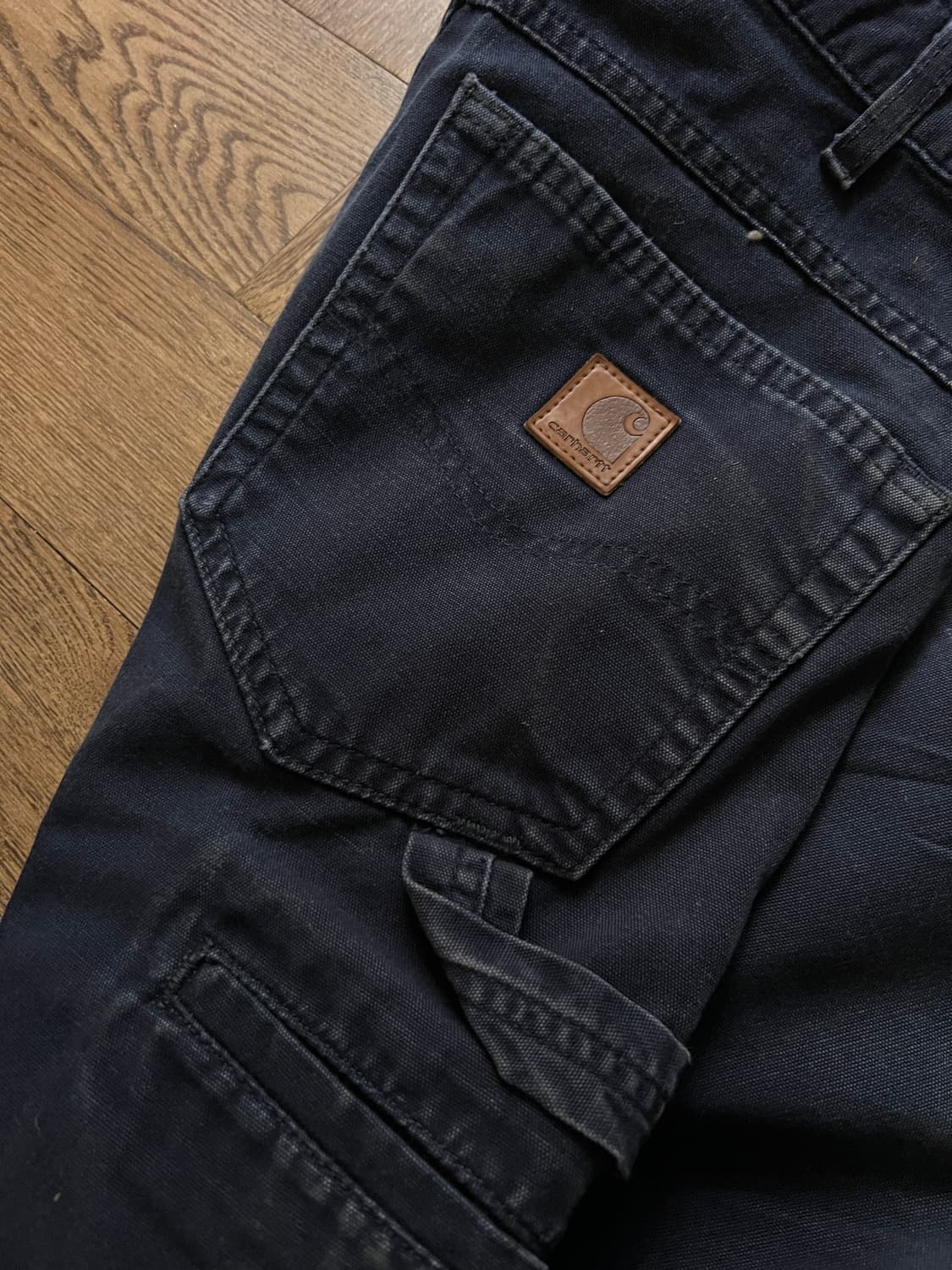 [32]칼하트 USA 빈티지 워싱 네이비 카펜터 워크 팬츠 상품이미지8