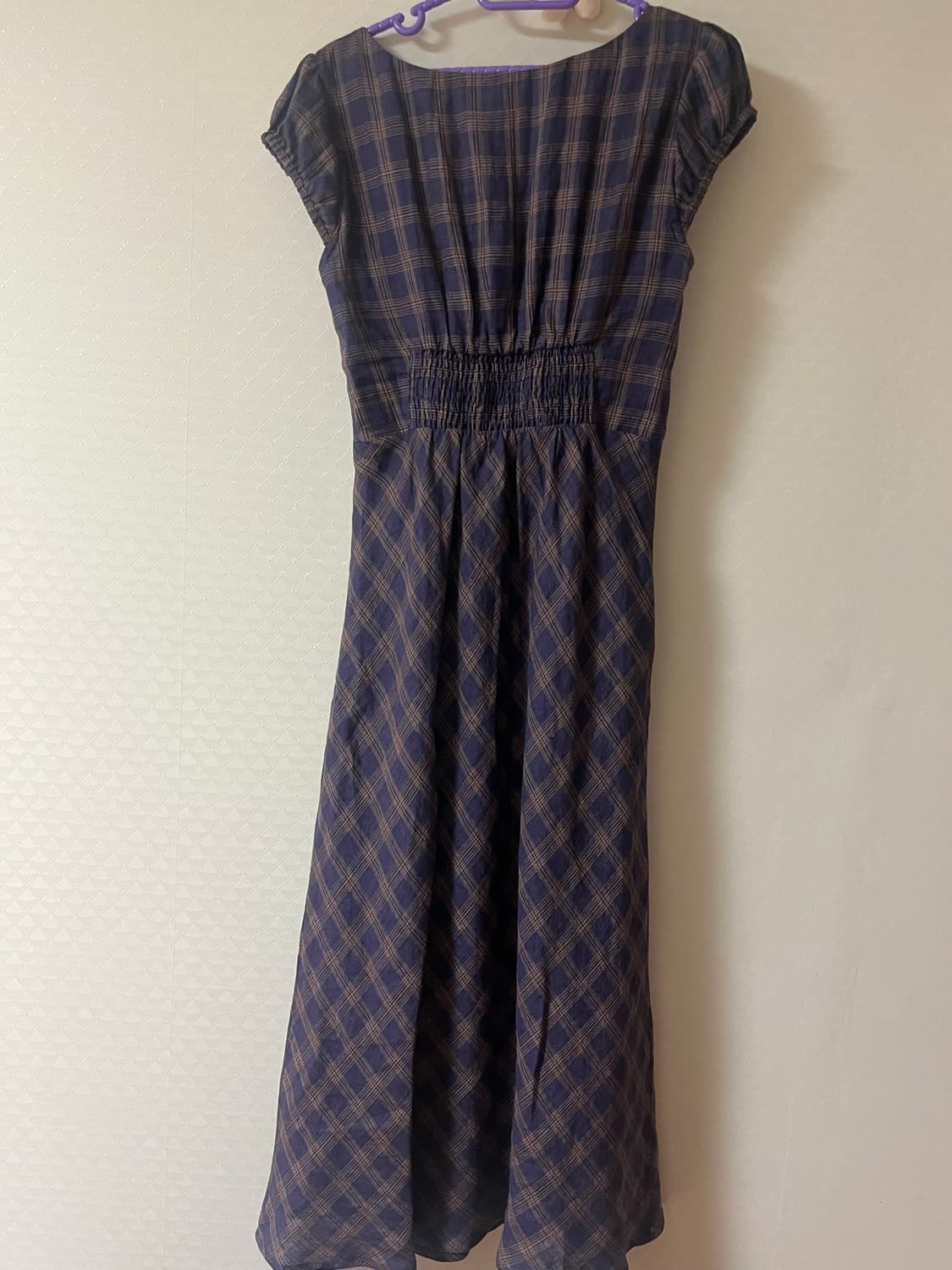 르니나 체크 퍼프 숄더 원피스 (새상품) 상품이미지5