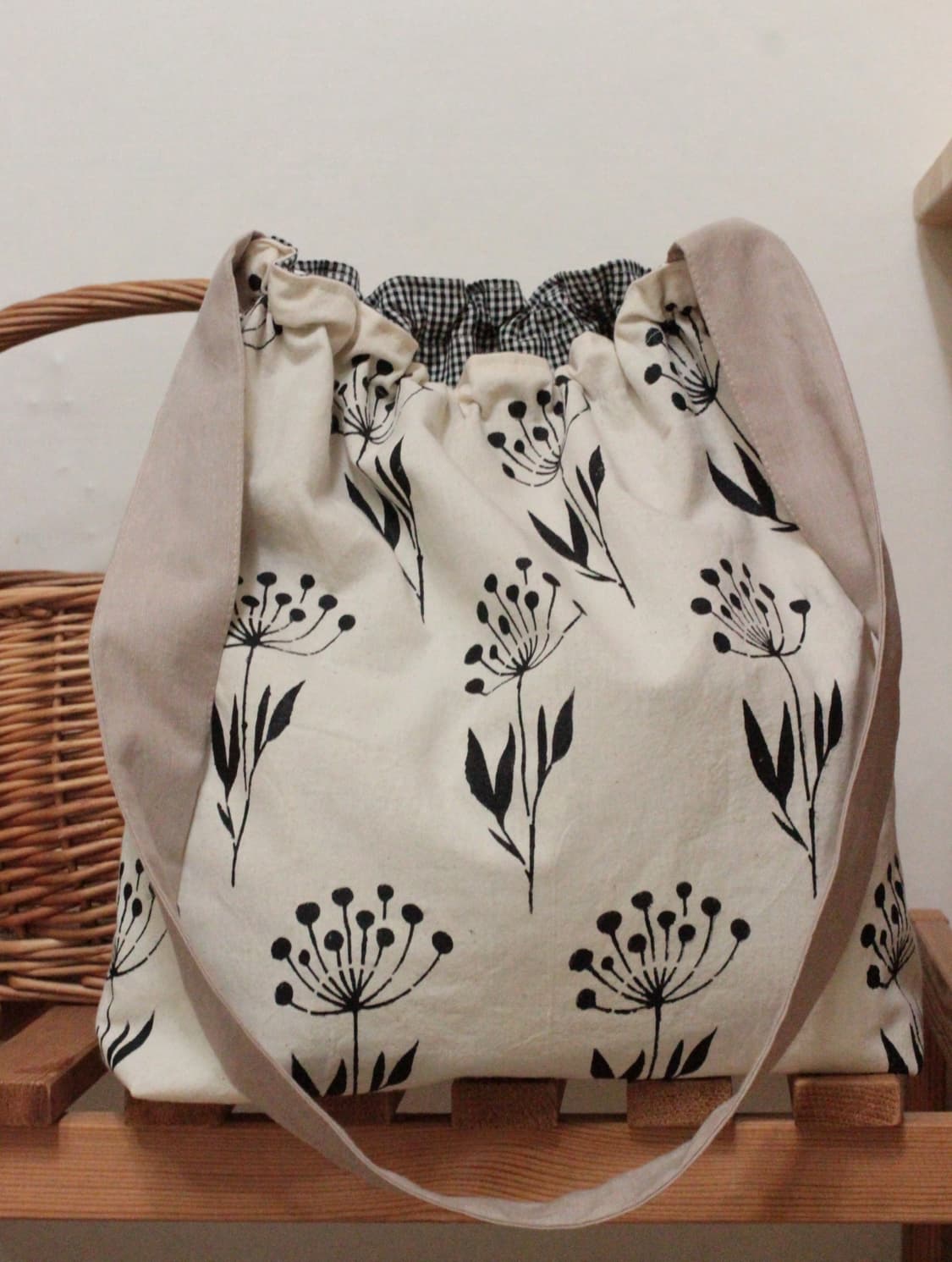 핸드메이드 밴딩 광목 크로스백 상품이미지5