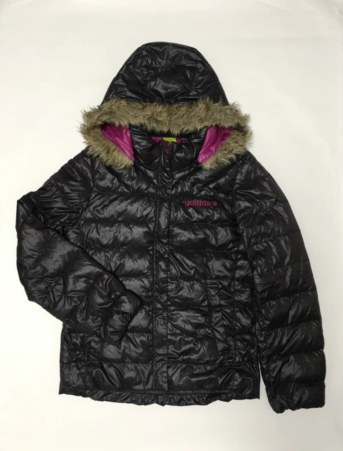 빈티지 아디다스 퍼경량패딩 상품이미지2