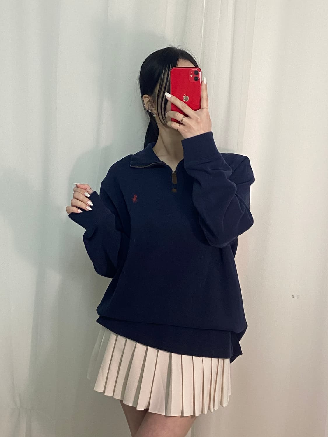 폴로 네이비 포니 반집업
 상품이미지2