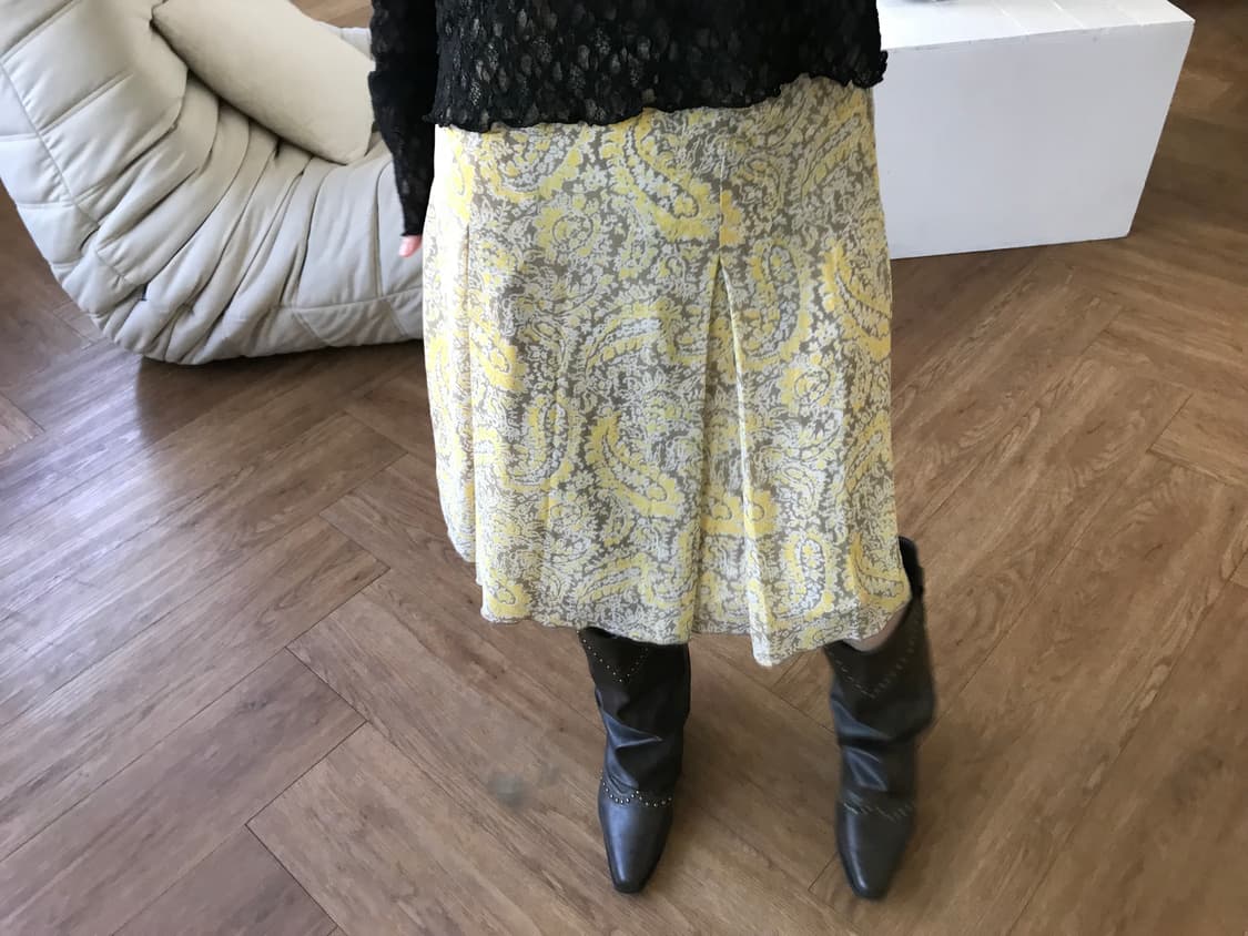 vintage pattern skirt 상품이미지4