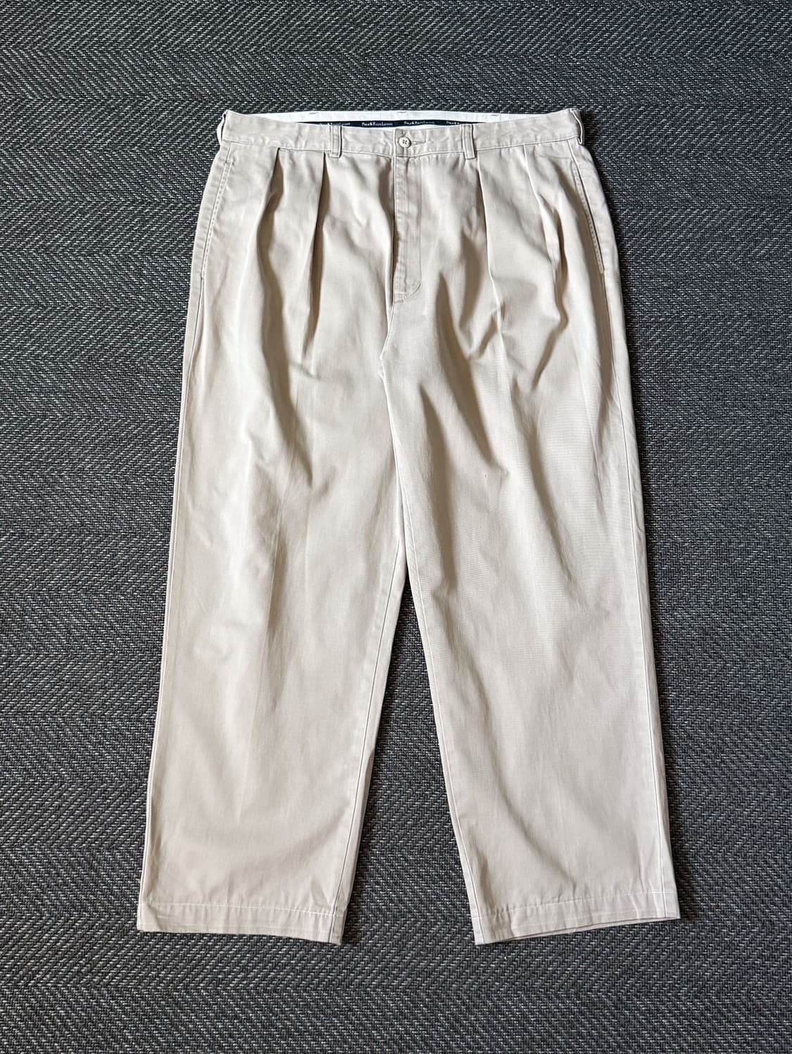 (38) 90s 폴로 랄프로렌 앤드류 더블 플리츠 치노 팬츠 상품이미지1