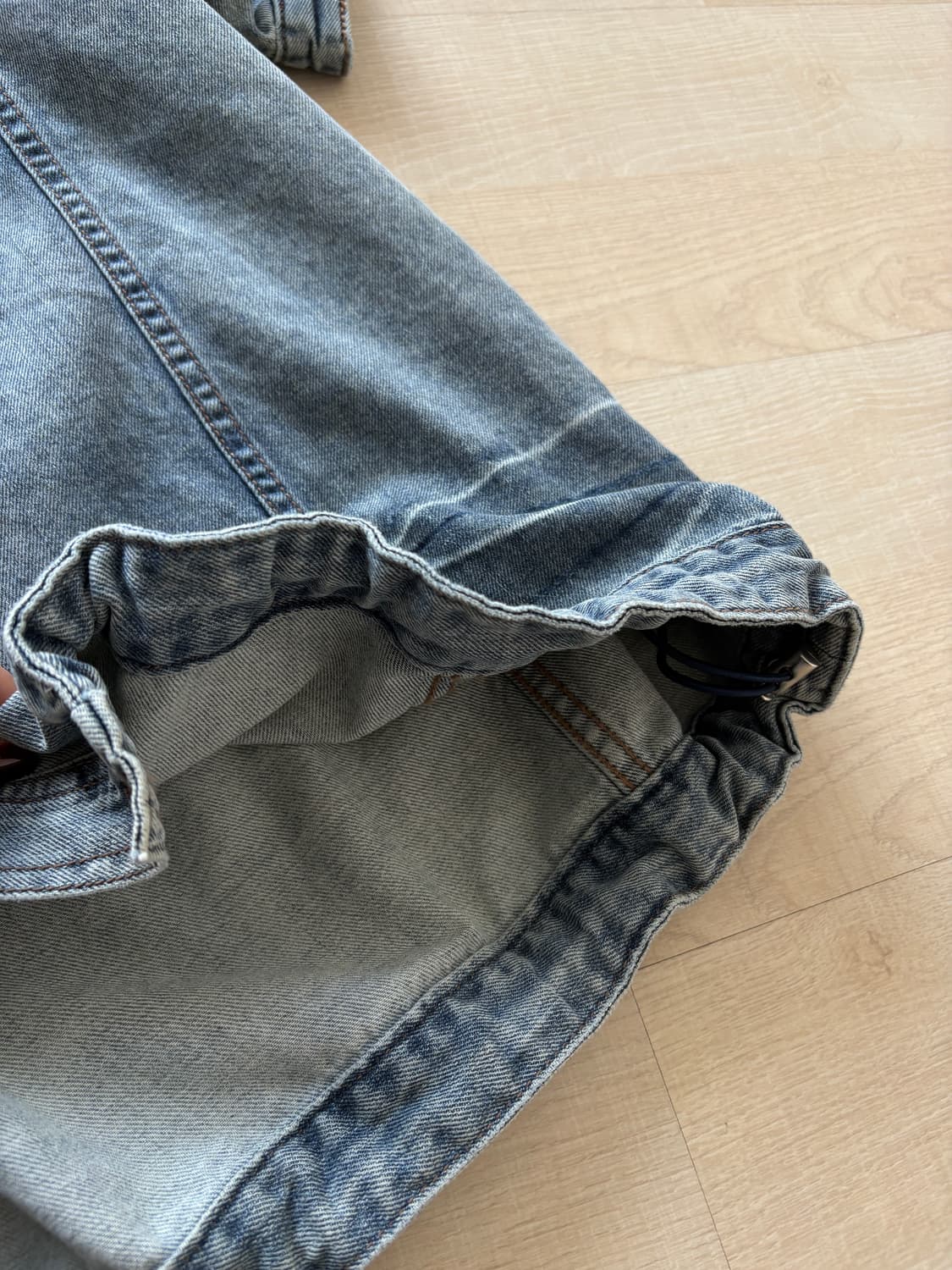 준지 반팔 데님셔츠 새상품 48 상품이미지3