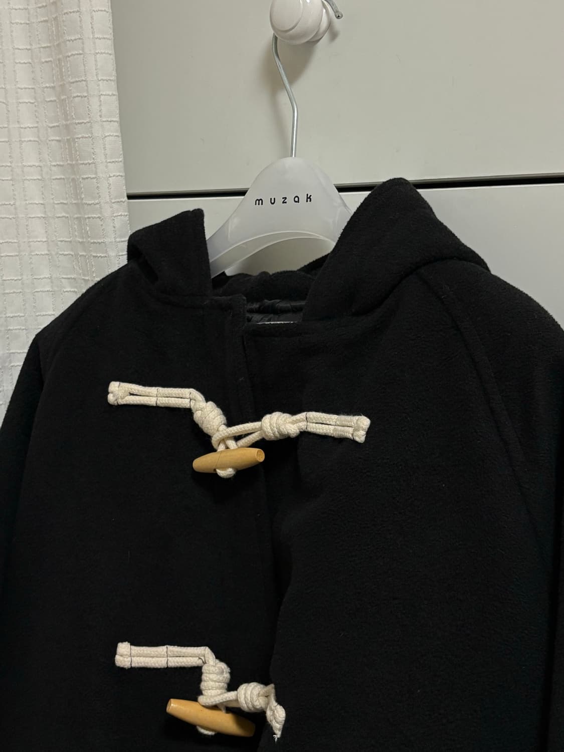 노매뉴얼 발마칸 더플코트 블랙 상품이미지1