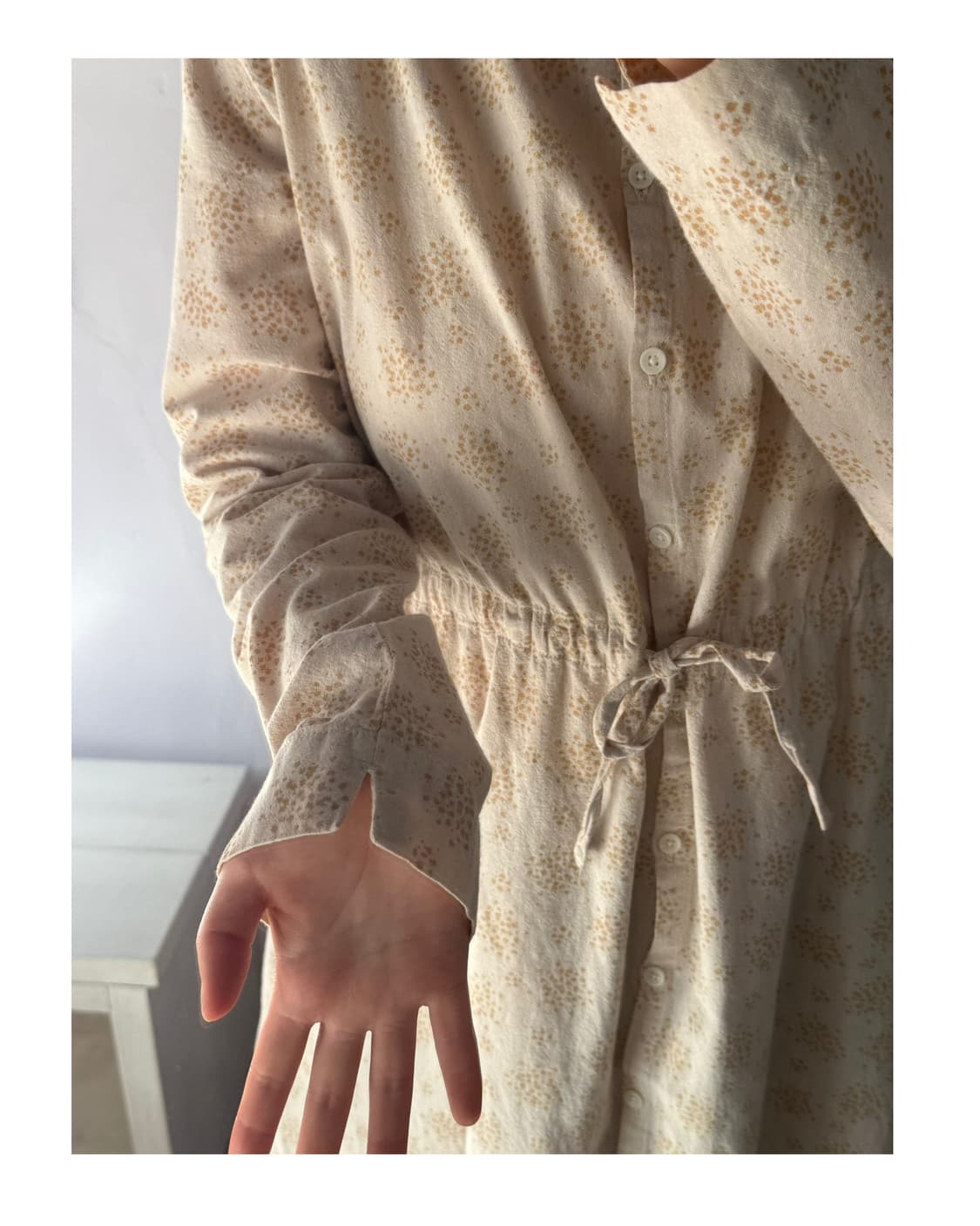 일본빈티지 잔꽃 베이지원피스 봄원피스 상품이미지6