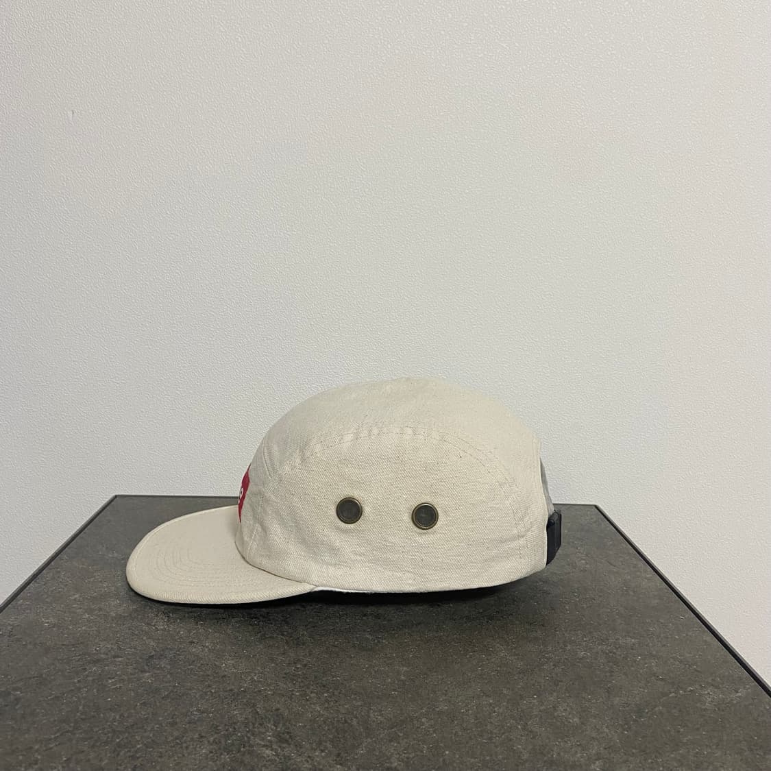 (OS) 슈프림 박스로고 캠프캡 모자 워시드 캔버스 내츄럴 상품이미지2