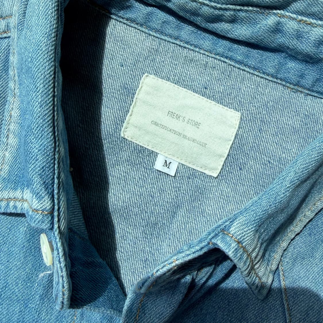 프릭스스토어 웨스턴 데님셔츠 워싱 상품이미지4