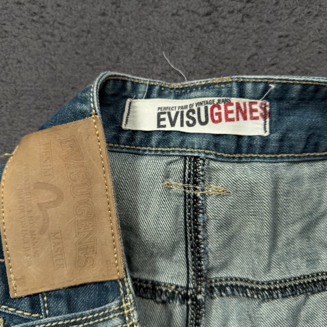 Evisu 에비수 백로고 엔지니어드 신치백 데님 팬츠 상품이미지7