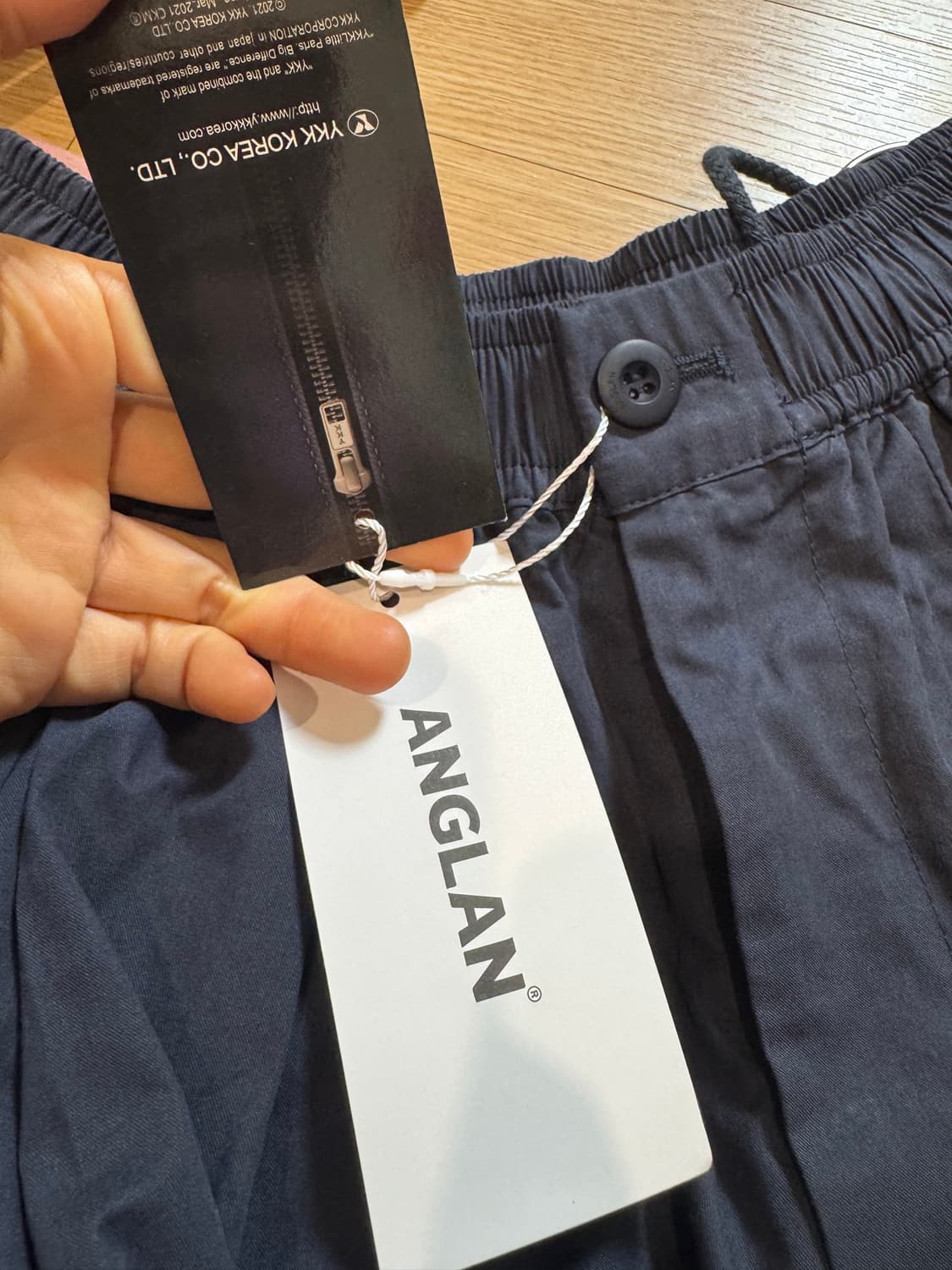 새상품 앵글런 벌룬 팬츠 네이비 상품이미지9
