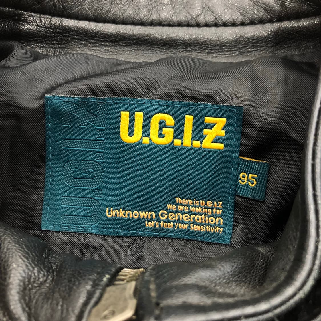 UGIZ 양가죽 멀티포켓 레더 가죽 블루종 자켓  상품이미지6