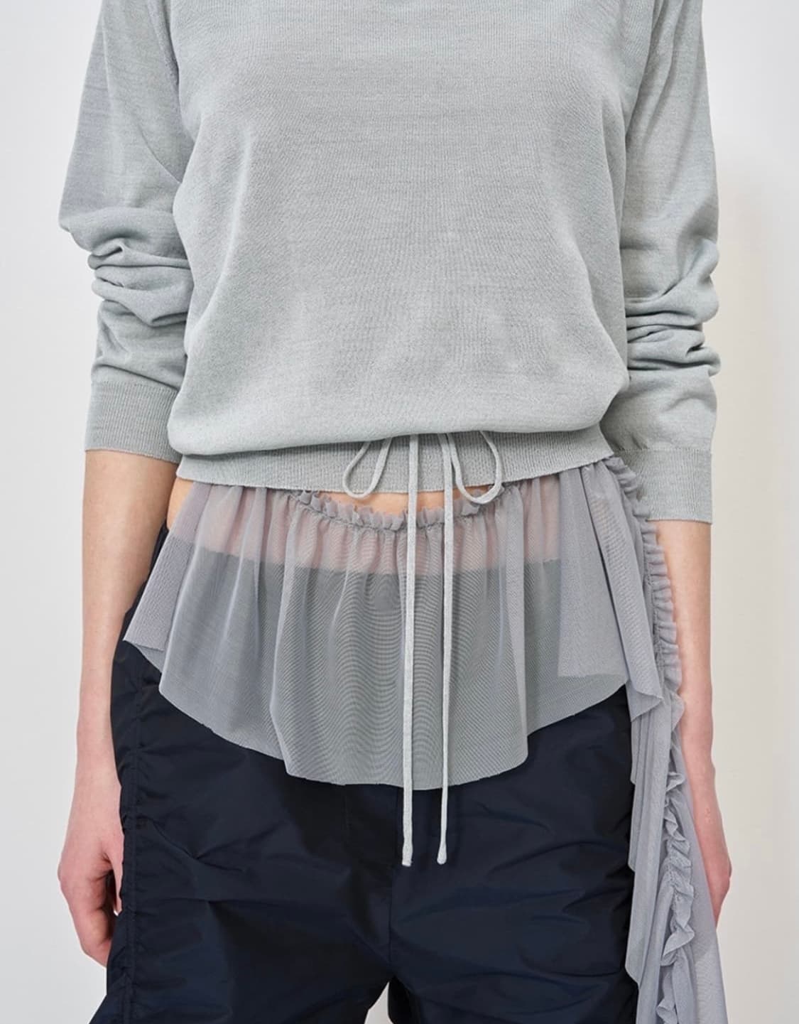 Mesh Frill Top 상품이미지2