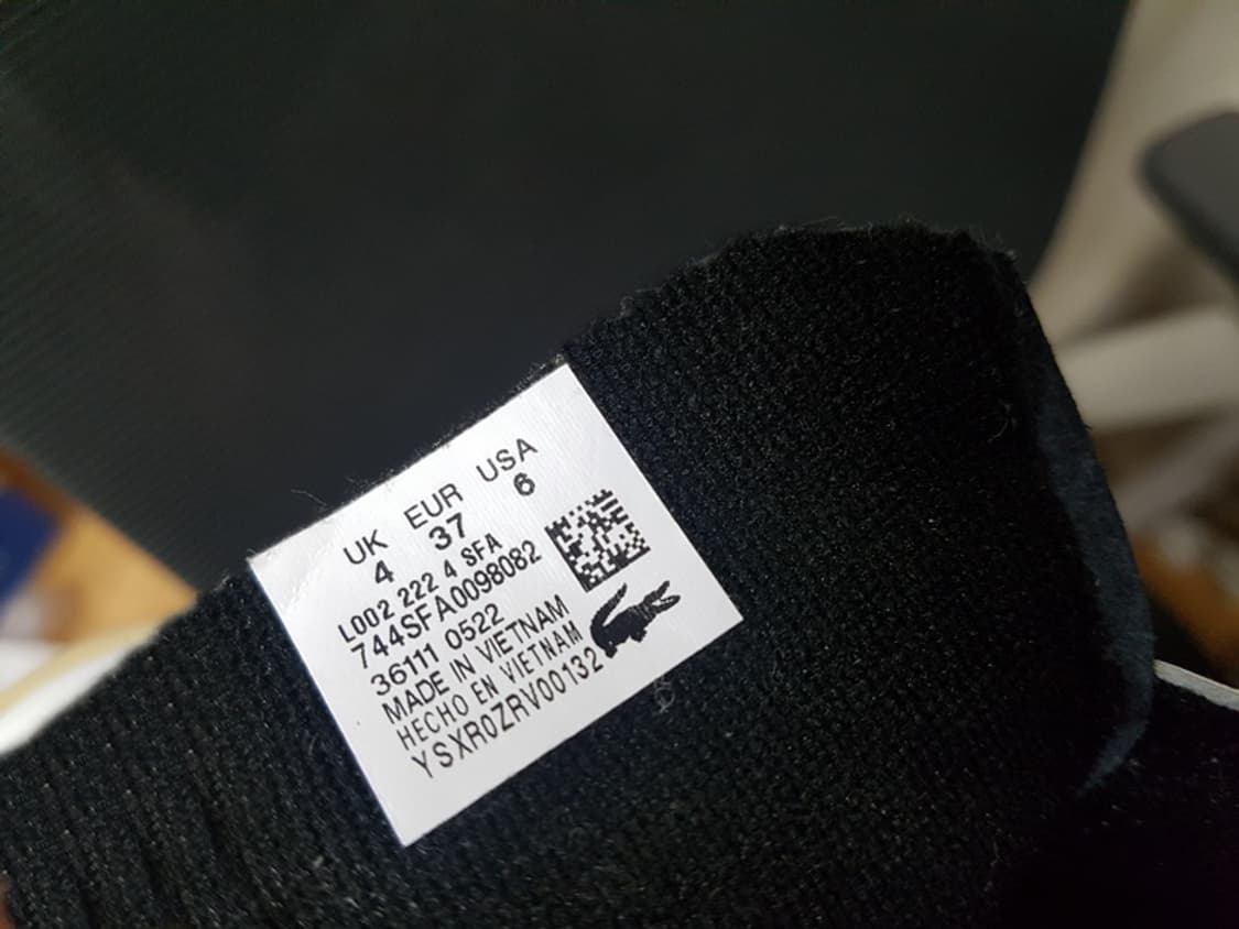 라코스테 스니커즈 235 (UK4) 운동화 상품이미지7