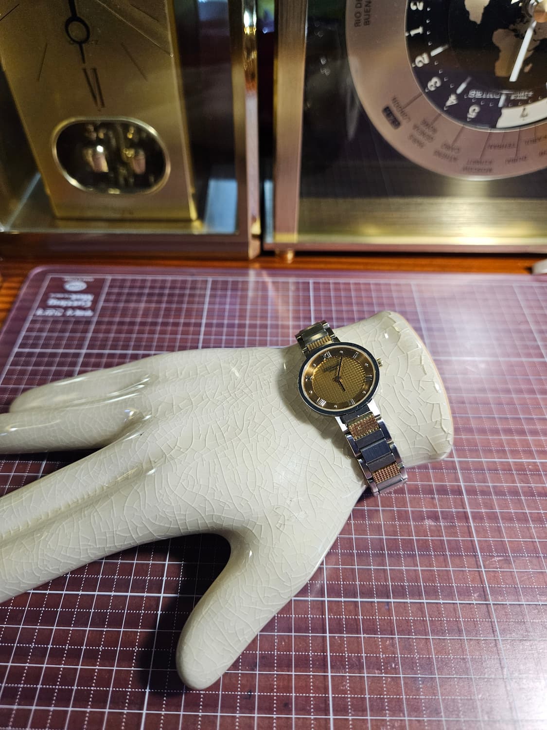 st듀퐁 스위스 메이드 쿼츠시계 여성 콤비 상품이미지2