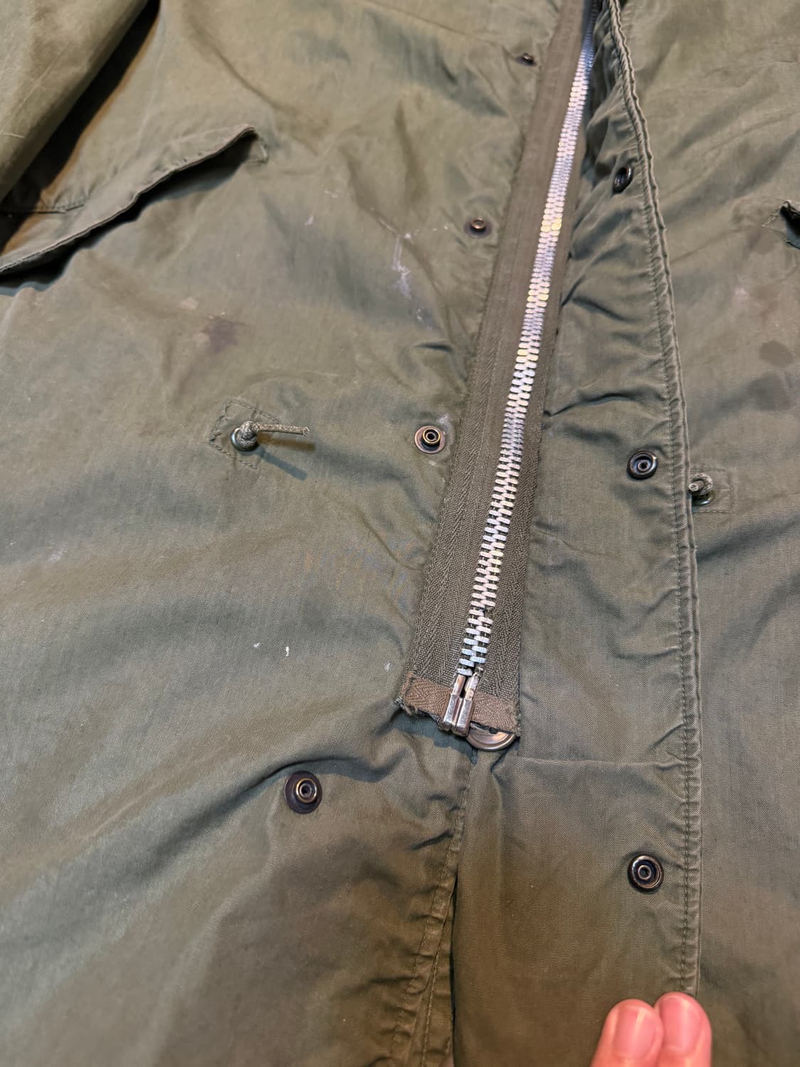 60s 미군 오리지널 M65 1세대 피쉬테일 파카 상품이미지3